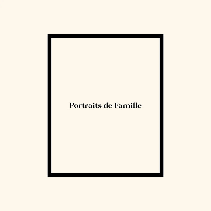 Portraits de Famille The Print Logo High Quality Unframed Giclee Paper Type Hahnemuehle Pearl Paper