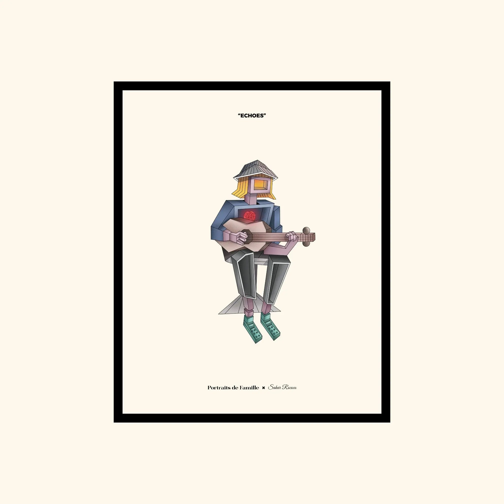 Portraits de Famille The Print Lost High Quality Unframed Giclee Paper Type Hahnemuehle Pearl Paper