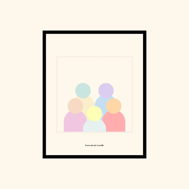 Portraits de Famille The Print Portraits de Famille High Quality Unframed Giclee Paper Type Hahnemuehle Pearl Paper