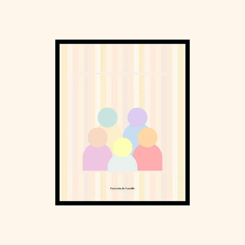 Portraits de Famille The Print Portraits de Famille Palette High Quality Unframed Giclee Paper Type Hahnemuehle Pearl Paper