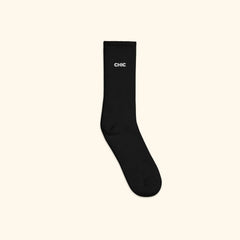 Portraits de Famille The Socks CHIC Black Premium Cotton Side