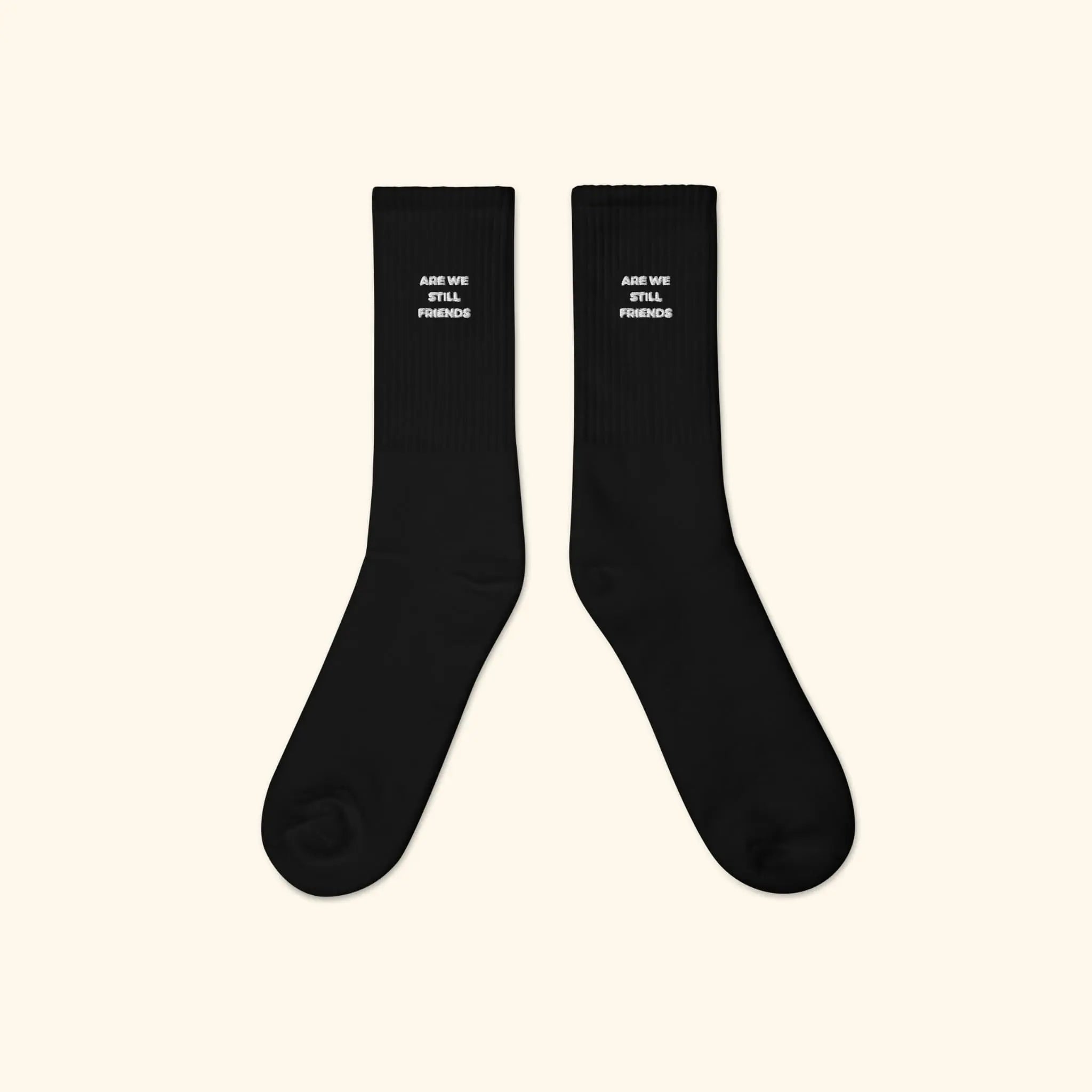 Portraits de Famille The Socks Slogan Black Premium Cotton Sides