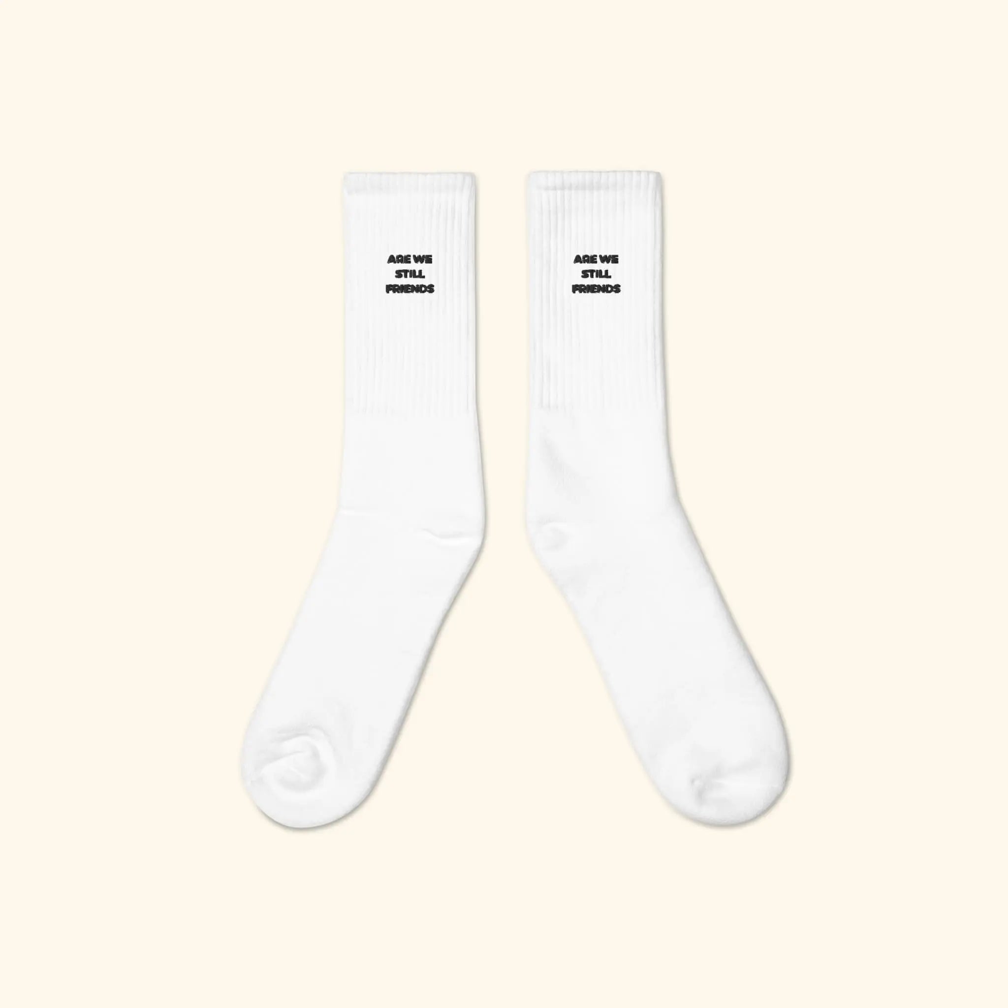 Portraits de Famille The Socks Slogan White Premium Cotton Sides