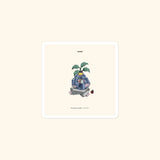 Portraits de Famille The Sticker Blooming 3x3 High Opacity Durable Front