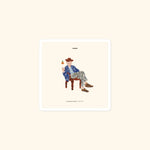 Portraits de Famille The Sticker Catch 3x3 High Opacity Durable Front