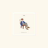 Portraits de Famille The Sticker Catch 3x3 High Opacity Durable Front