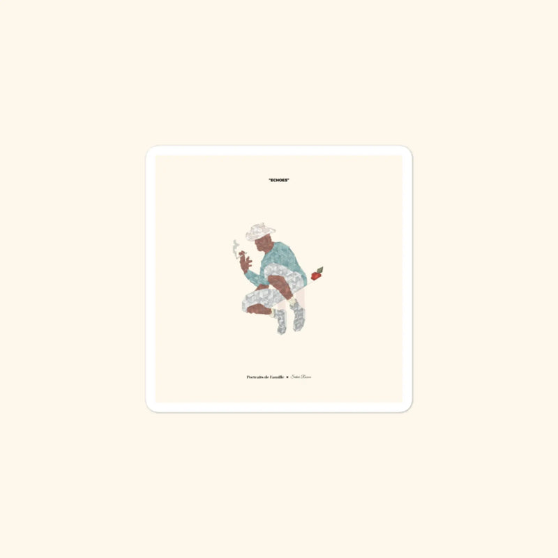 Portraits de Famille The Sticker Fly Away 3x3 High Opacity Durable Front