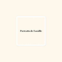 Portraits de Famille The Sticker Logo 3x3 High Opacity Durable Front