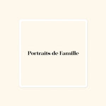 Portraits de Famille The Sticker Logo 4x4 High Opacity Durable Front