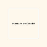 Portraits de Famille The Sticker Logo 4x4 High Opacity Durable Front