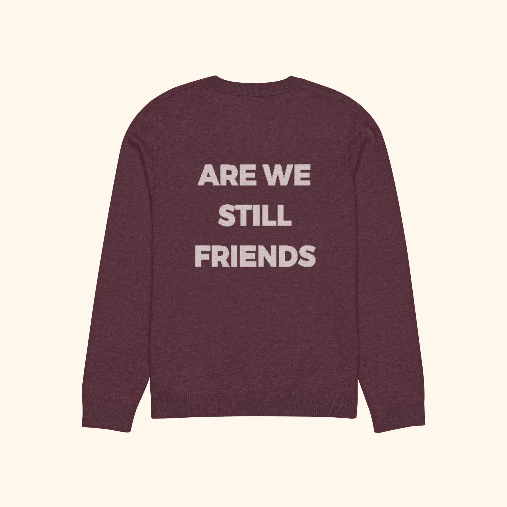 Portraits de Famille The Sweater Question Burgundy Depth Heavy Cotton Back