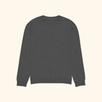 Portraits de Famille The Sweater Question Charcoal Gray Heavy Cotton Front
