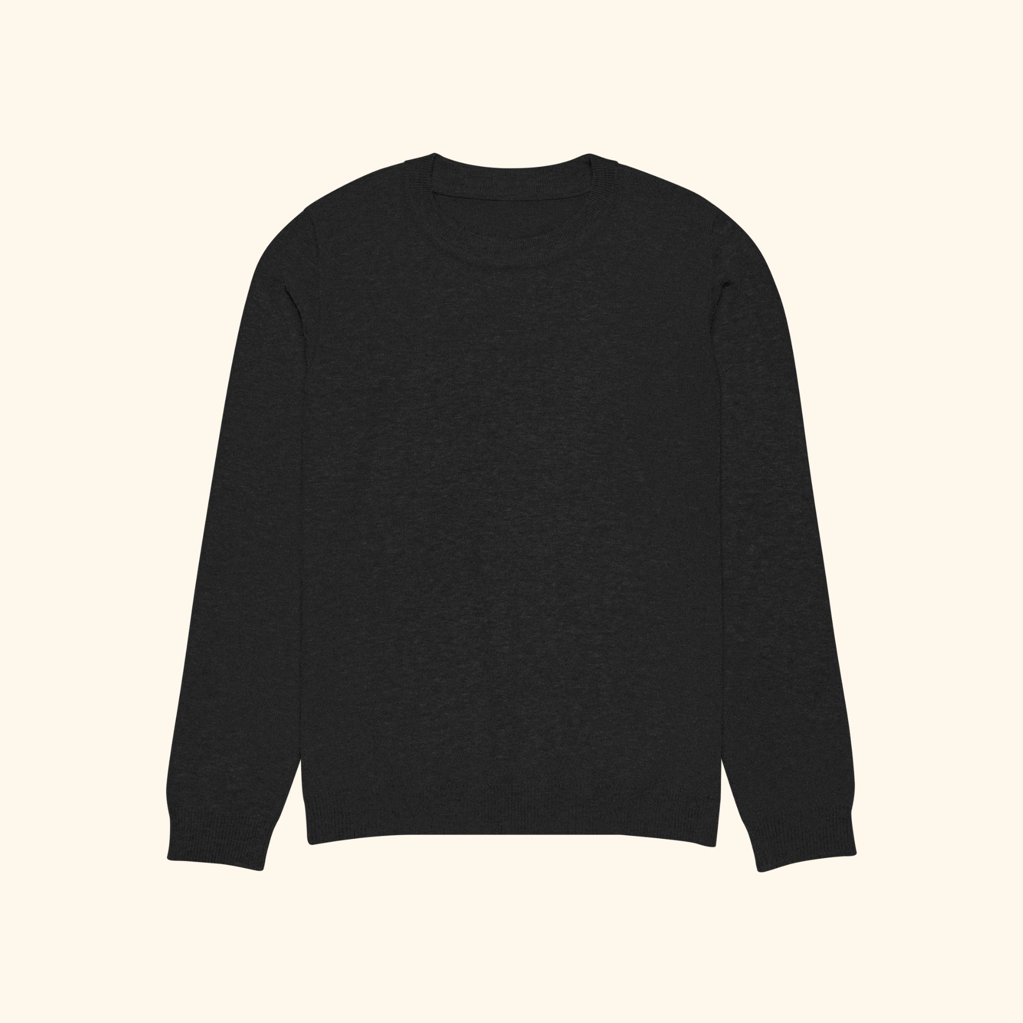 Portraits de Famille The Sweater Question Midnight Black Heavy Cotton Front