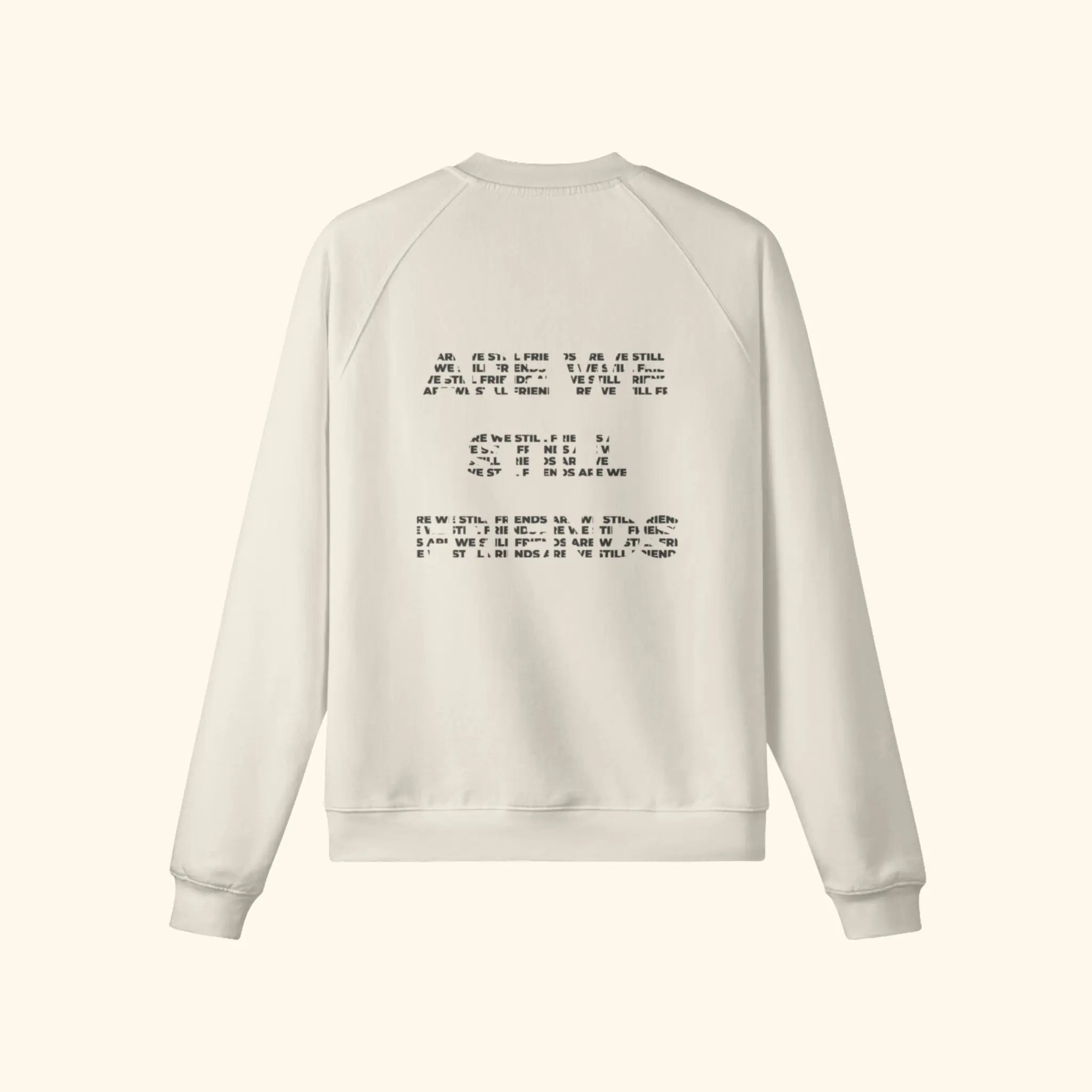 Portraits de Famille The Sweatshirt 1 Year Anniversary Pastel Beige Heavy Cotton Back