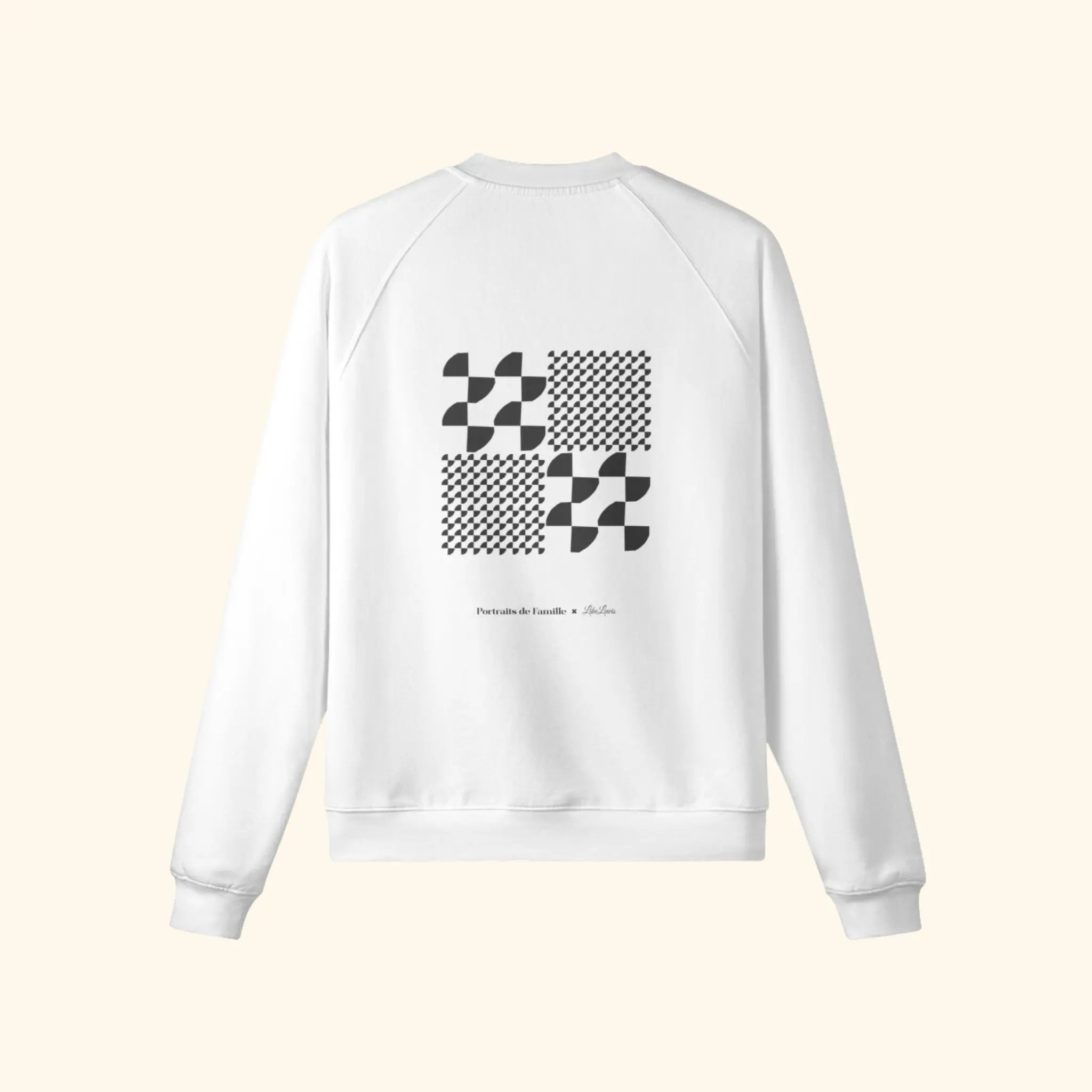 Portraits de Famille The Sweatshirt Alien Off White Heavy Cotton Back