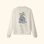 Portraits de Famille The Sweatshirt Blooming Pastel Beige Heavy Cotton Back