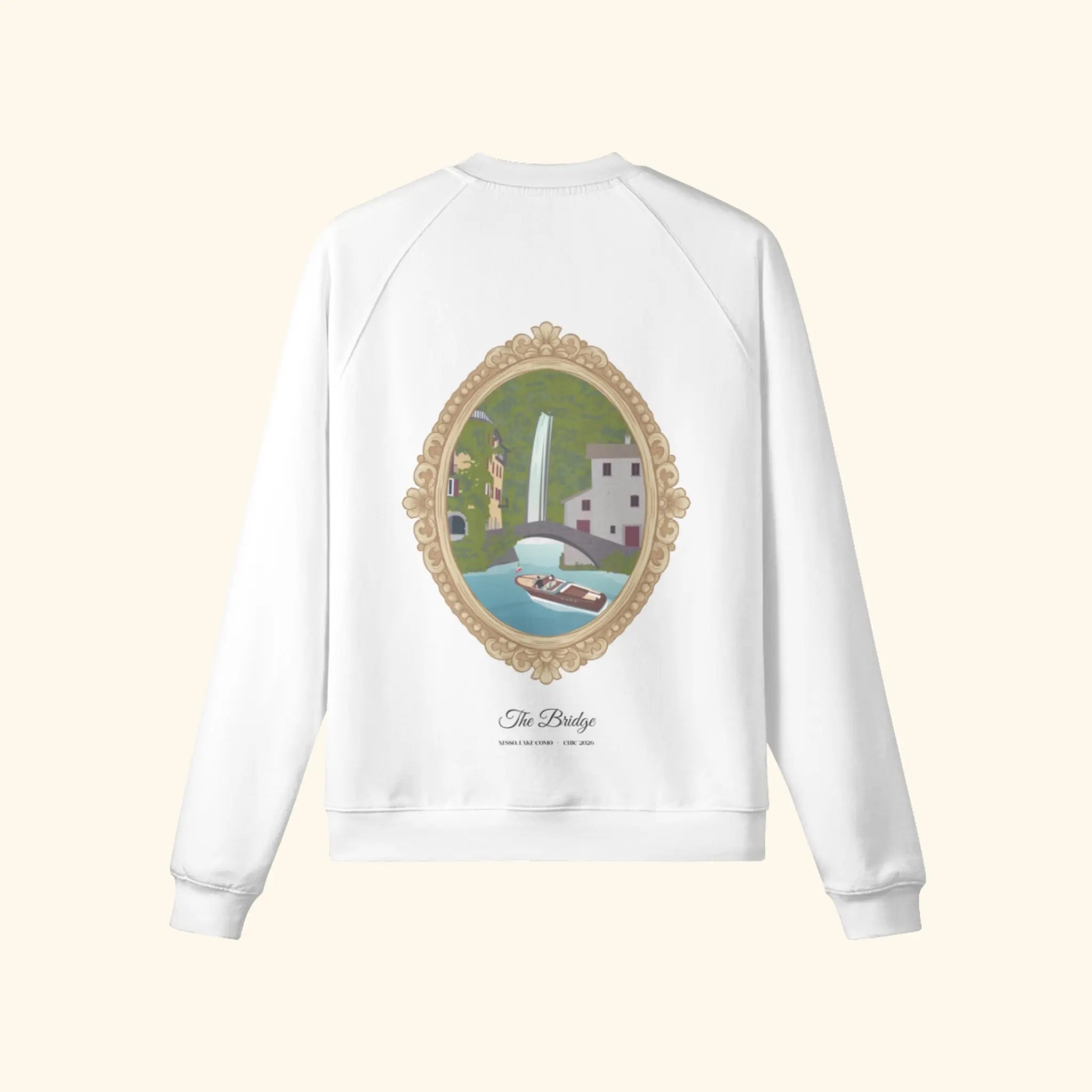 Portraits de Famille The Sweatshirt Bridge Off White Heavy Cotton Back