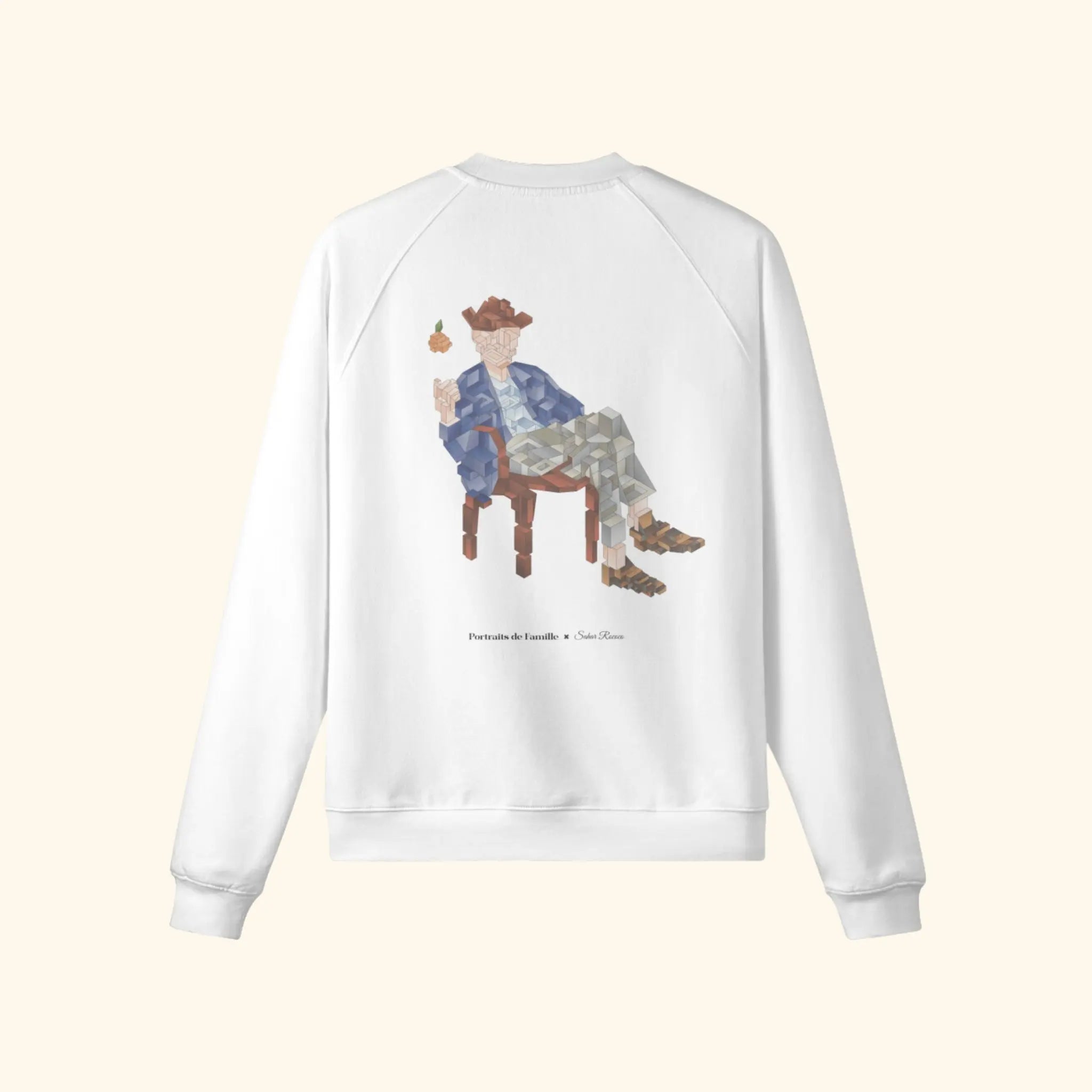 Portraits de Famille The Sweatshirt Catch Off White Heavy Cotton Back