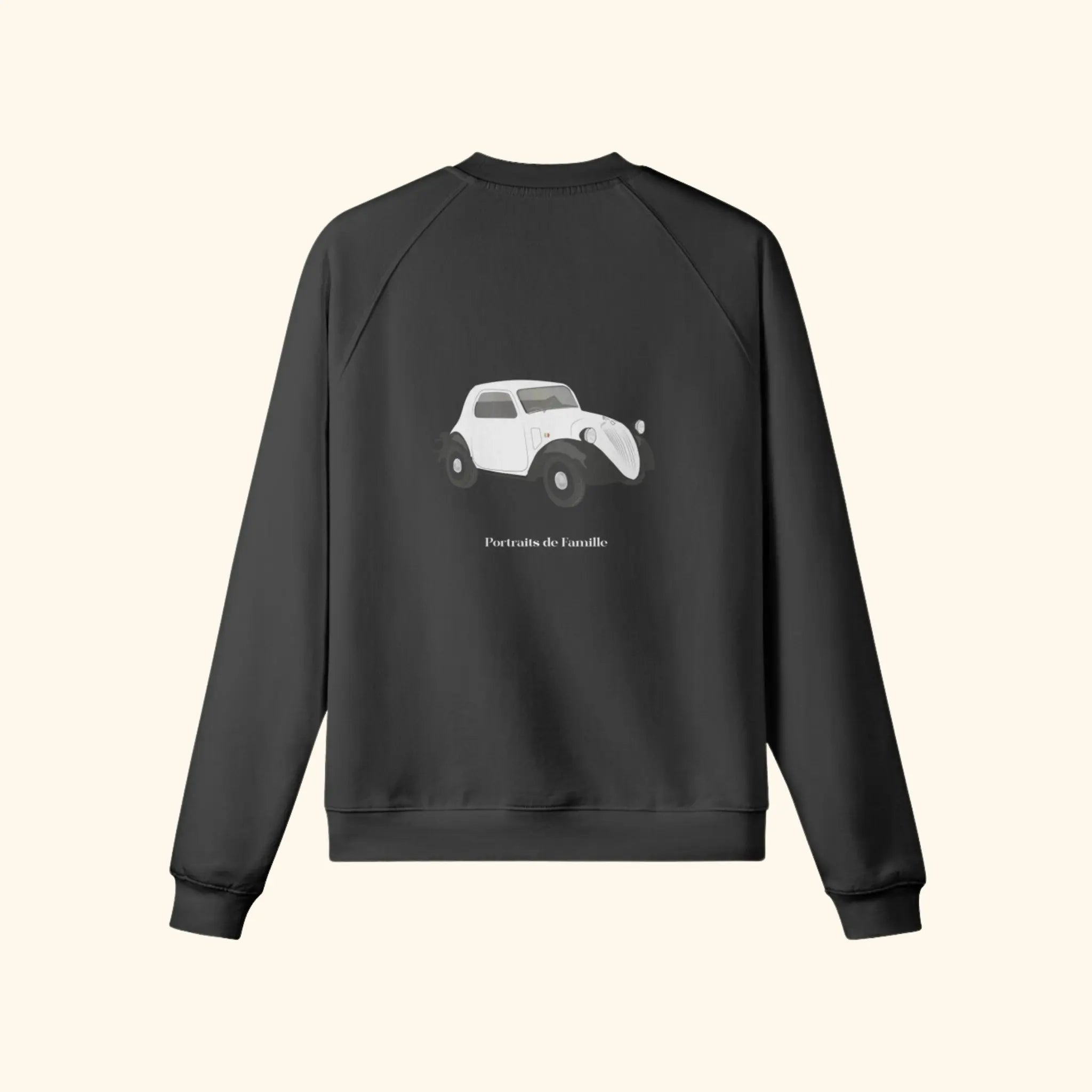 Portraits de Famille The Sweatshirt Drive Midnight Black Heavy Cotton Back