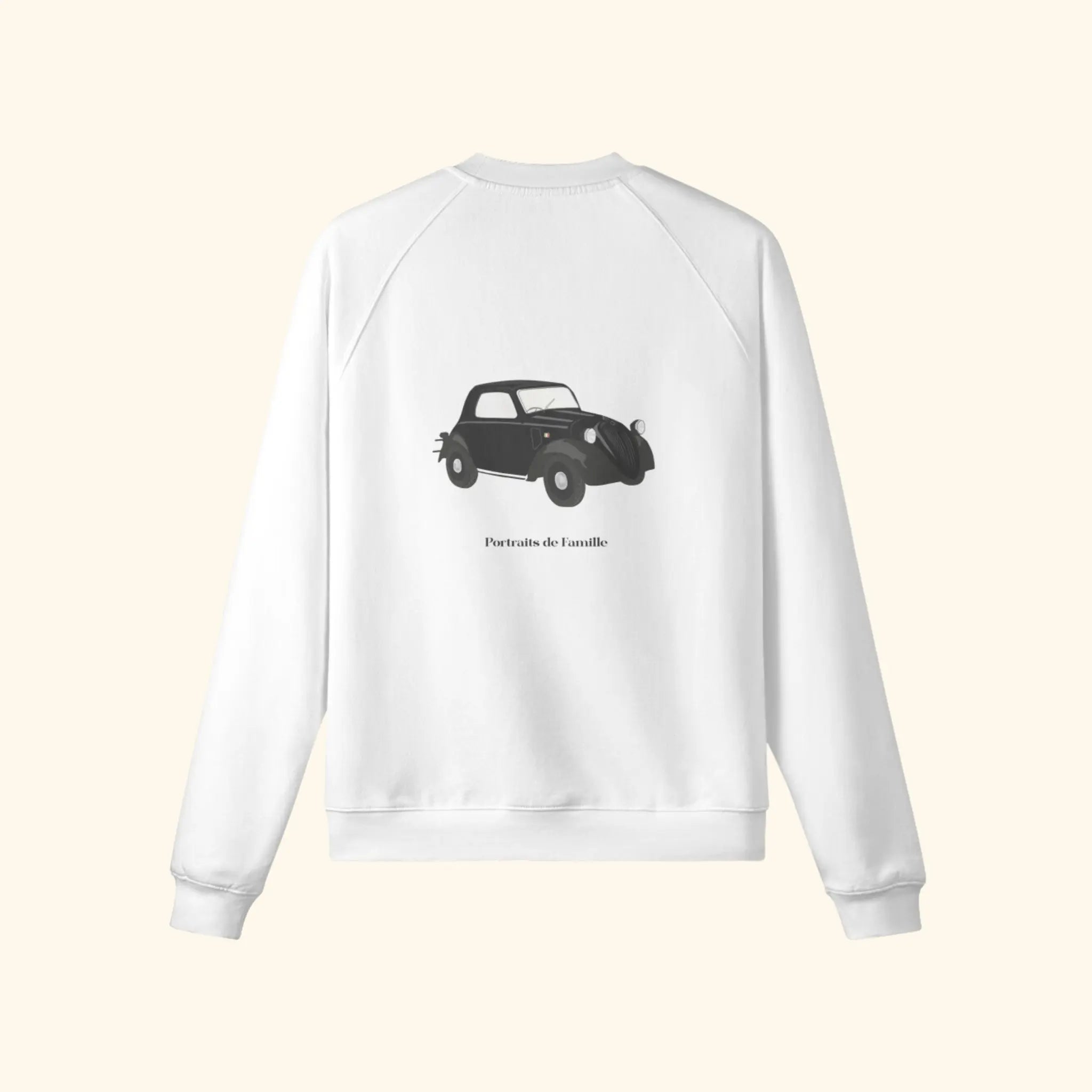Portraits de Famille The Sweatshirt Drive Off White Heavy Cotton Back