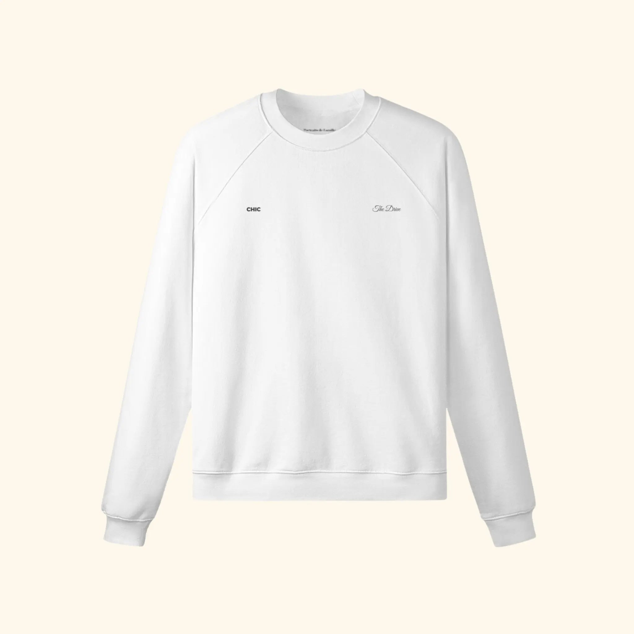 Portraits de Famille The Sweatshirt Drive Off White Heavy Cotton Front