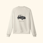 Portraits de Famille The Sweatshirt Drive Pastel Beige Heavy Cotton Back