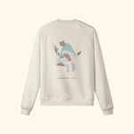 Portraits de Famille The Sweatshirt Fly Away Pastel Beige Heavy Cotton Back