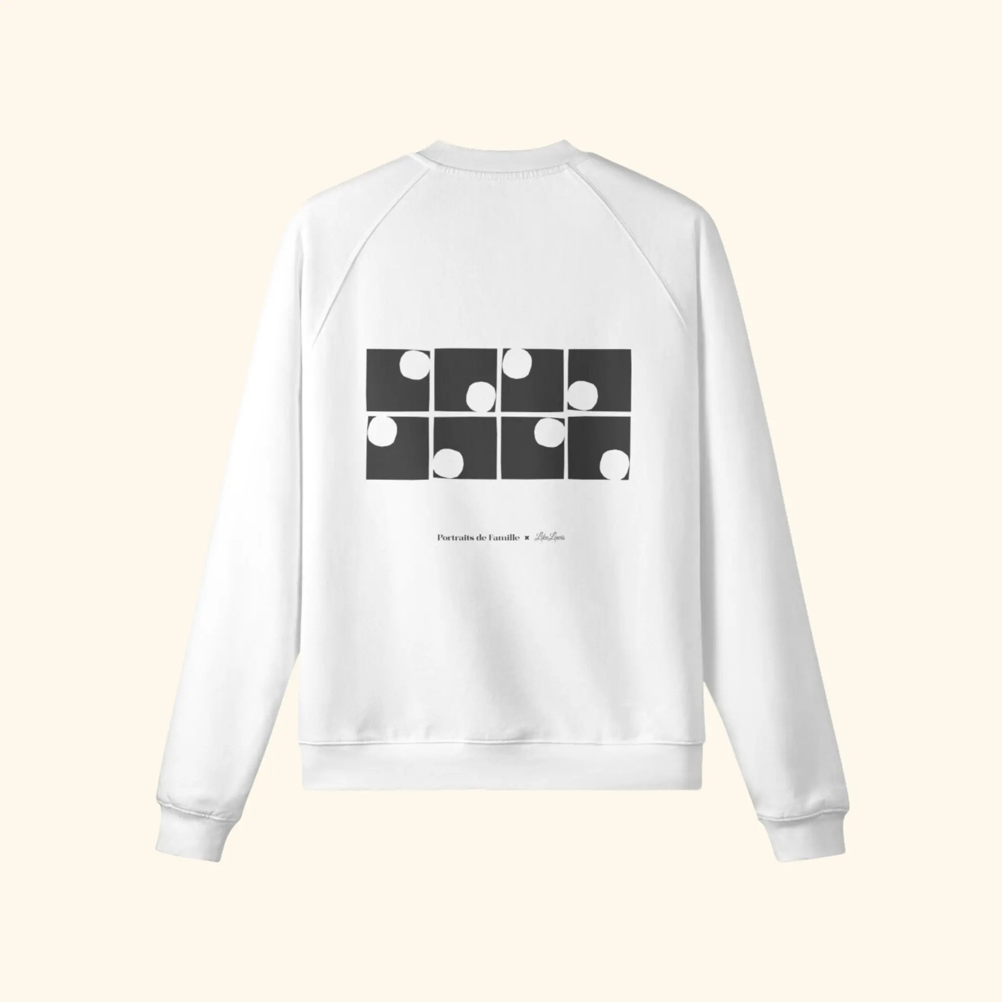 Portraits de Famille The Sweatshirt Friends Off White Heavy Cotton Back
