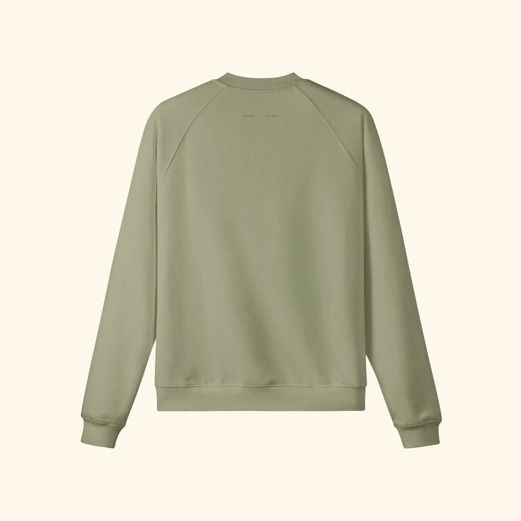 Portraits de Famille The Sweatshirt Logo Archive Olive Green Heavy Cotton Back