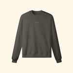 Portraits de Famille The Sweatshirt Logo Archive Stone Gray Heavy Cotton Front