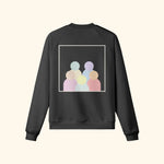 Portraits de Famille The Sweatshirt Logo Midnight Black Heavy Cotton Back