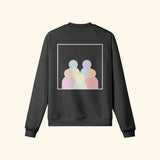 Portraits de Famille The Sweatshirt Logo Midnight Black Heavy Cotton Back