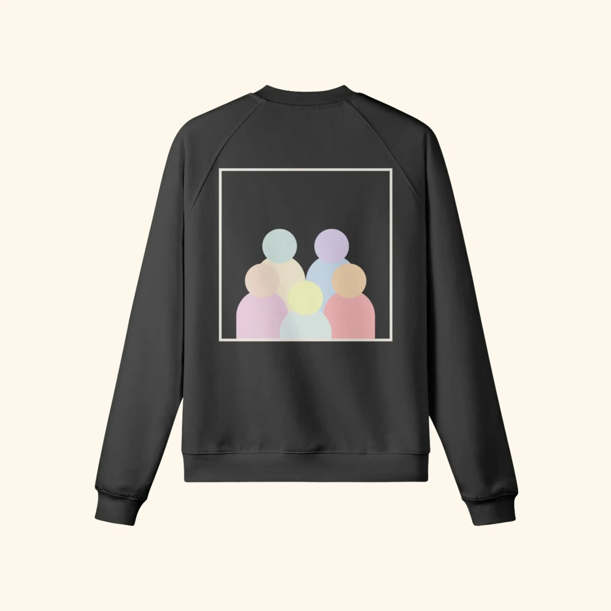 Portraits de Famille The Sweatshirt Logo Midnight Black Heavy Cotton Back