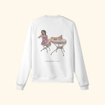 Portraits de Famille The Sweatshirt Orchard Off White Heavy Cotton Back