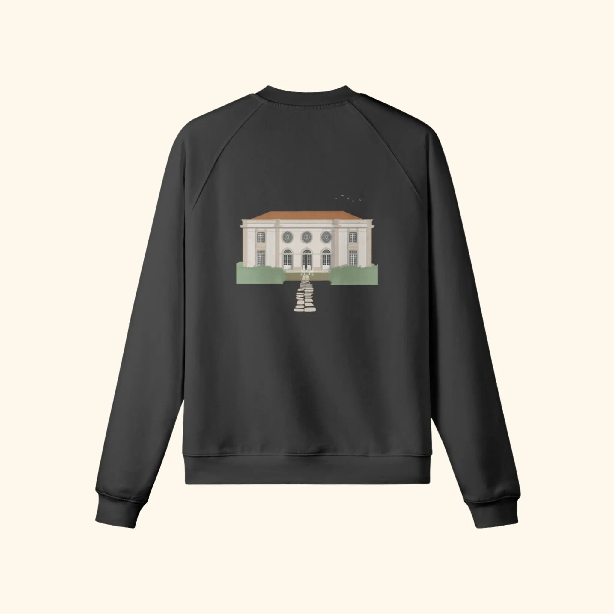 Portraits de Famille The Sweatshirt Palace Midnight Black Heavy Cotton Back