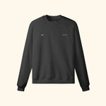 Portraits de Famille The Sweatshirt Palace Midnight Black Heavy Cotton Front