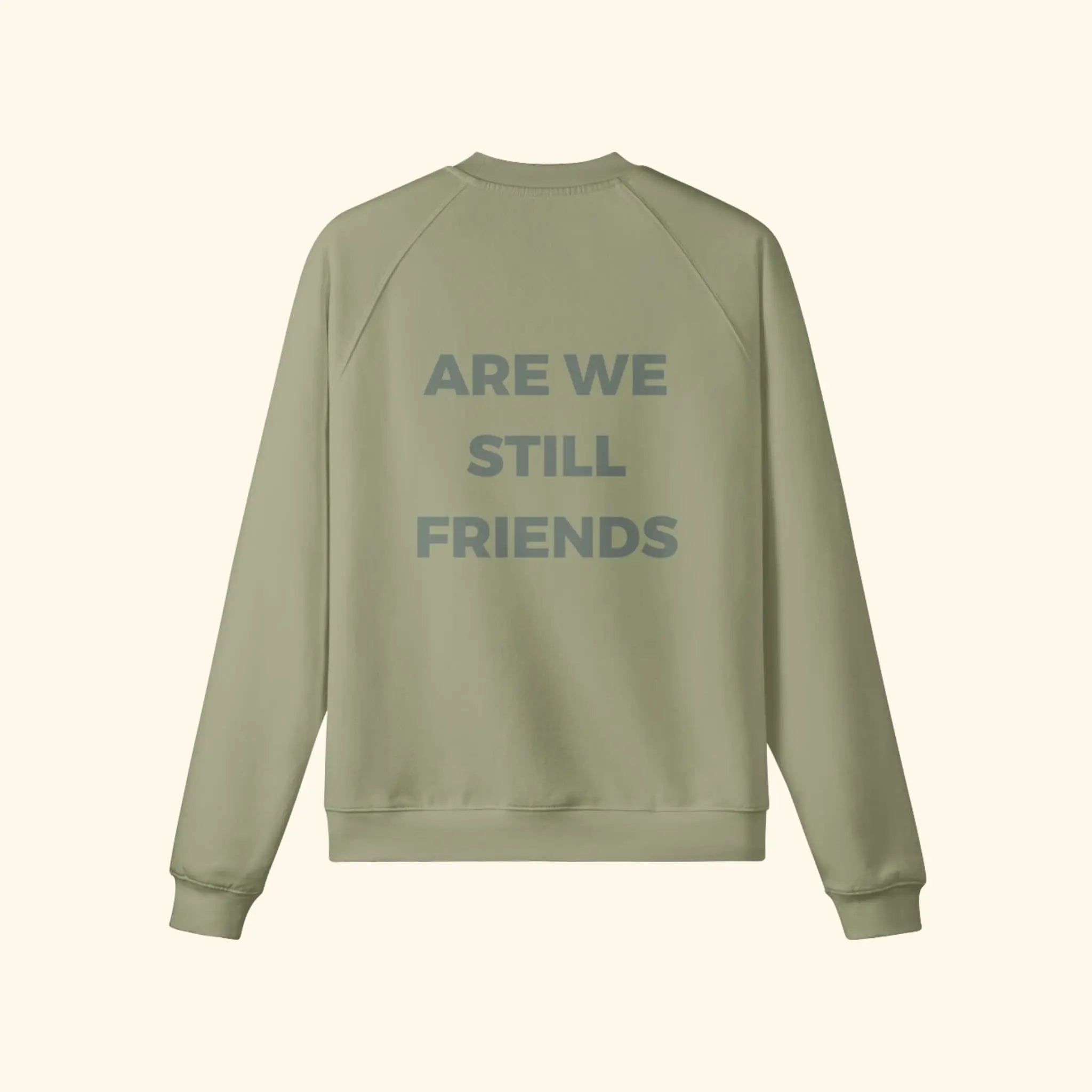 Portraits de Famille The Sweatshirt Question Olive Green Heavy Cotton Back