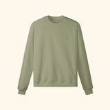 Portraits de Famille The Sweatshirt Vibes Olive Green Heavy Cotton Front