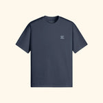 Portraits de Famille The Tee 2 Year Anniversary Harbor Blue Heavy Cotton Front