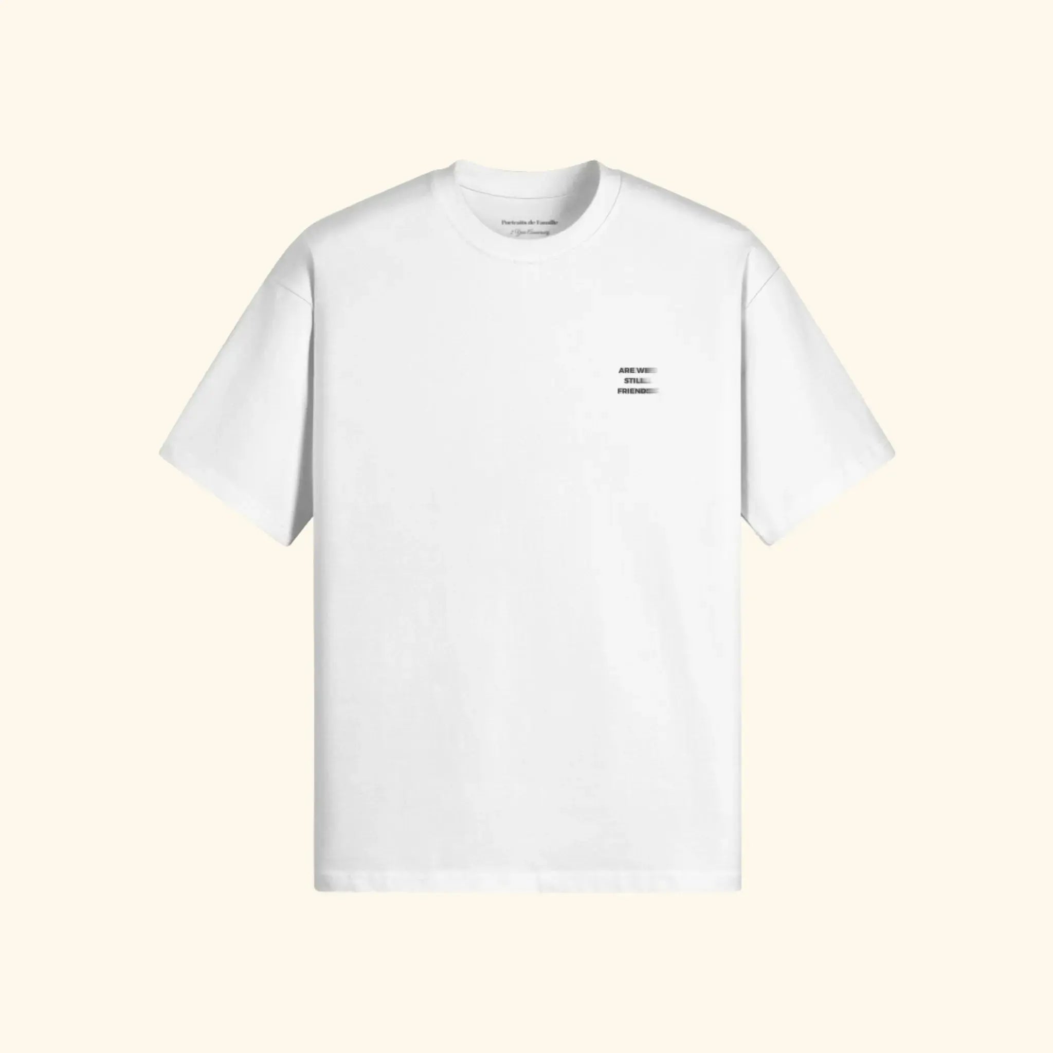 Portraits de Famille The Tee 2 Year Anniversary Off White Heavy Cotton Front