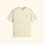 Portraits de Famille The Tee 2 Year Anniversary Pastel Cream Heavy Cotton Front