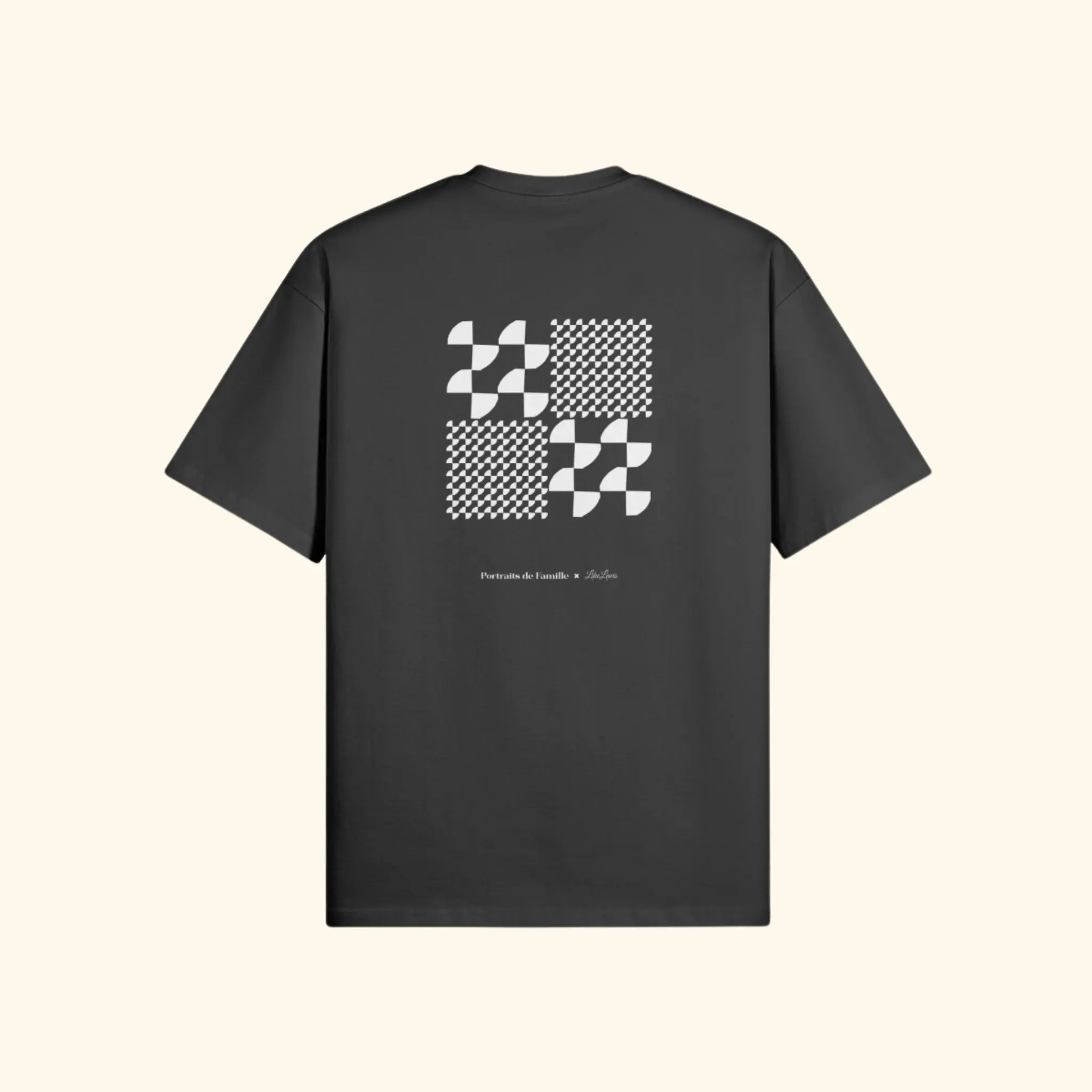 Portraits de Famille The Tee Alien Midnight Black Heavy Cotton Back