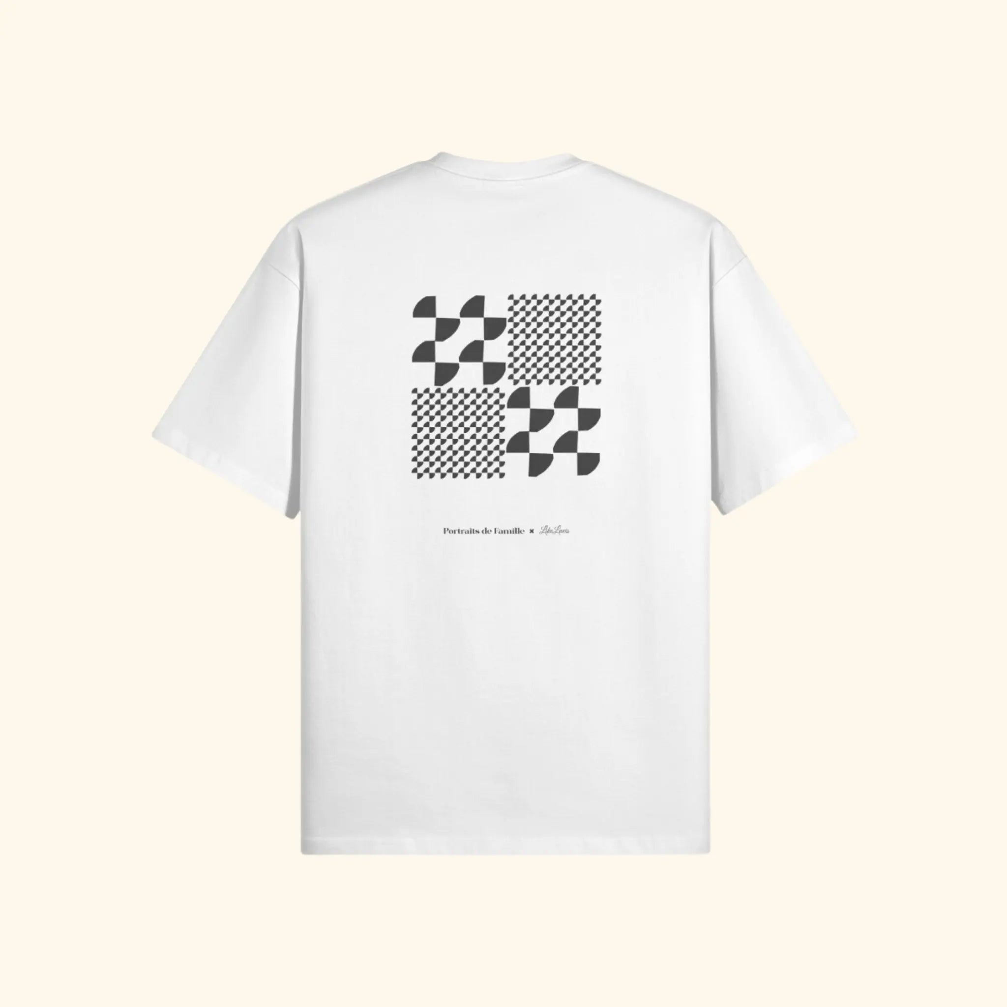 Portraits de Famille The Tee Alien Off White Heavy Cotton Back