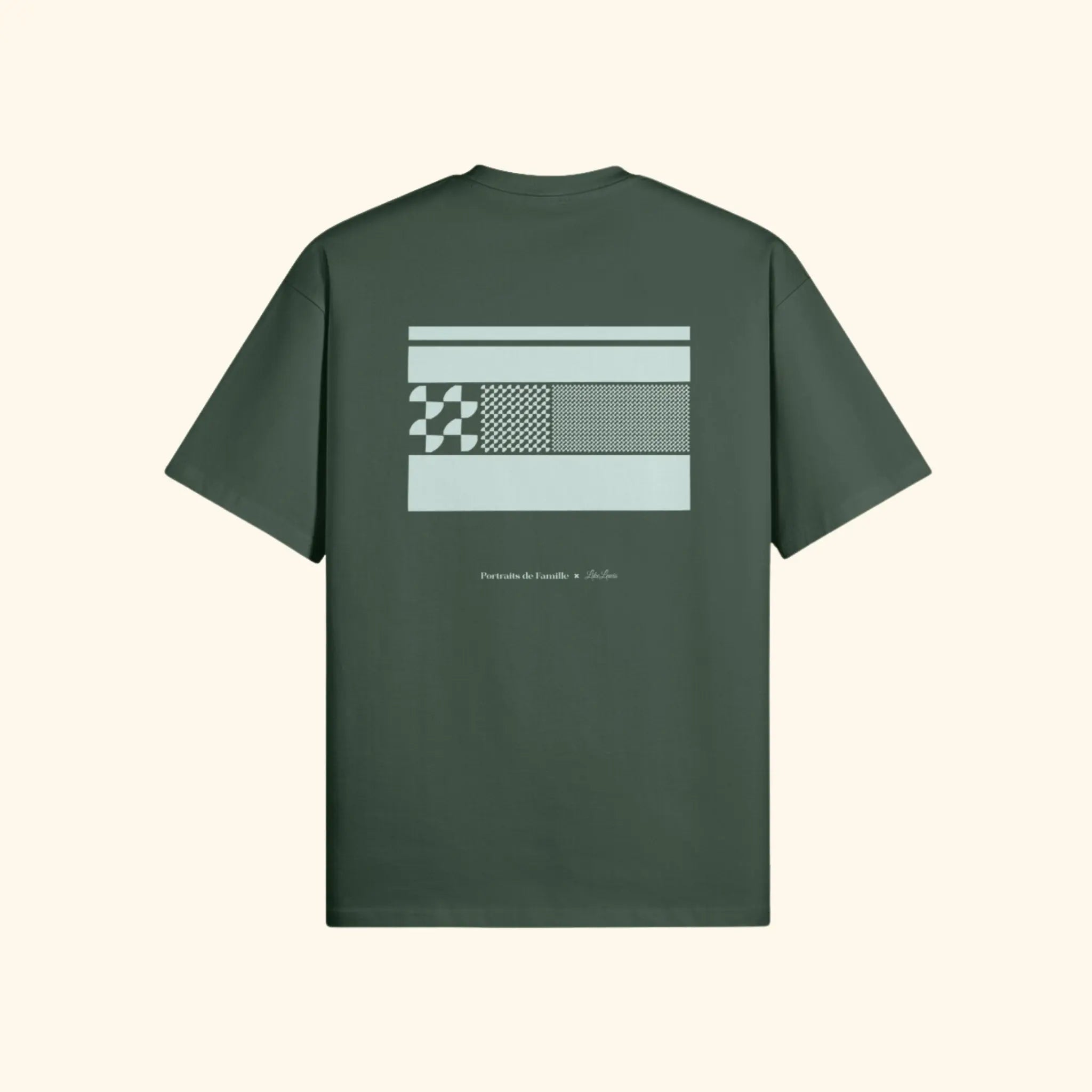 Portraits de Famille The Tee Anon Forest Green Heavy Cotton Back