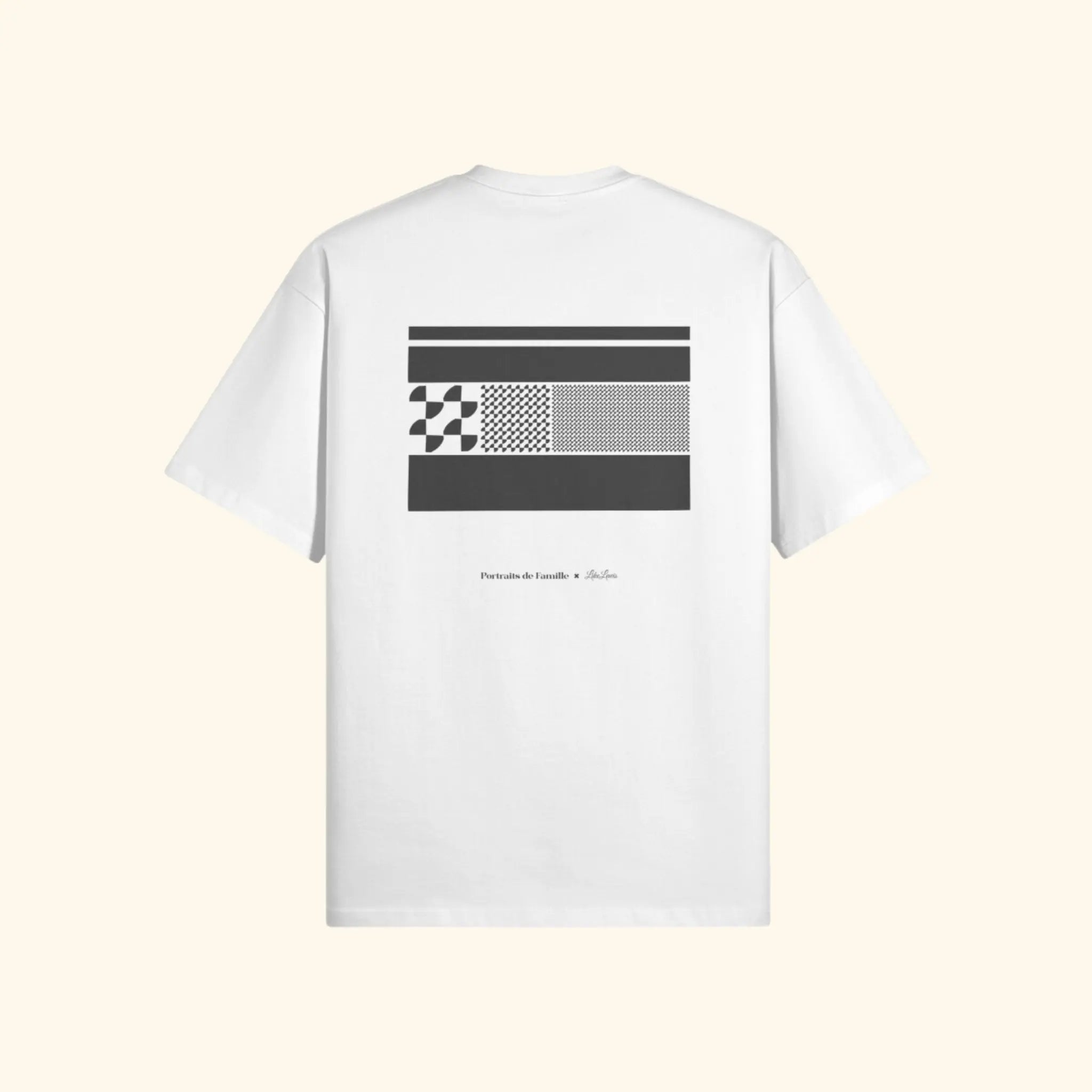 Portraits de Famille The Tee Anon Off White Heavy Cotton Back