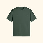 Portraits de Famille The Tee Bridge Forest Green Heavy Cotton Front