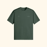Portraits de Famille The Tee Bridge Forest Green Heavy Cotton Front