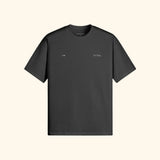 Portraits de Famille The Tee Bridge Midnight Black Heavy Cotton Front
