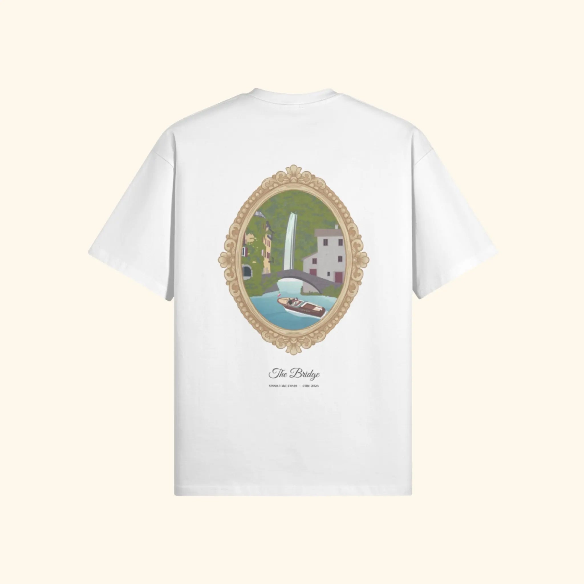 Portraits de Famille The Tee Bridge Off White Heavy Cotton Back