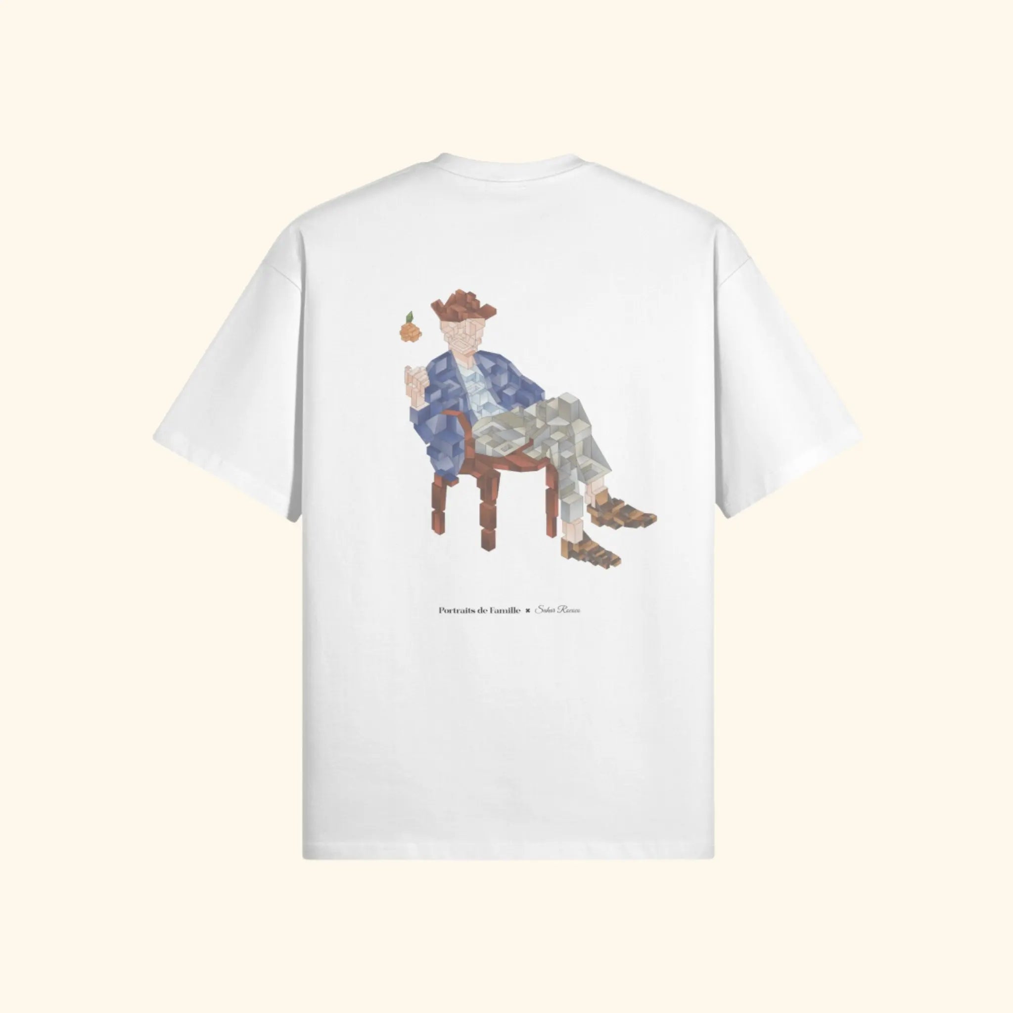 Portraits de Famille The Tee Catch Off White Heavy Cotton Back